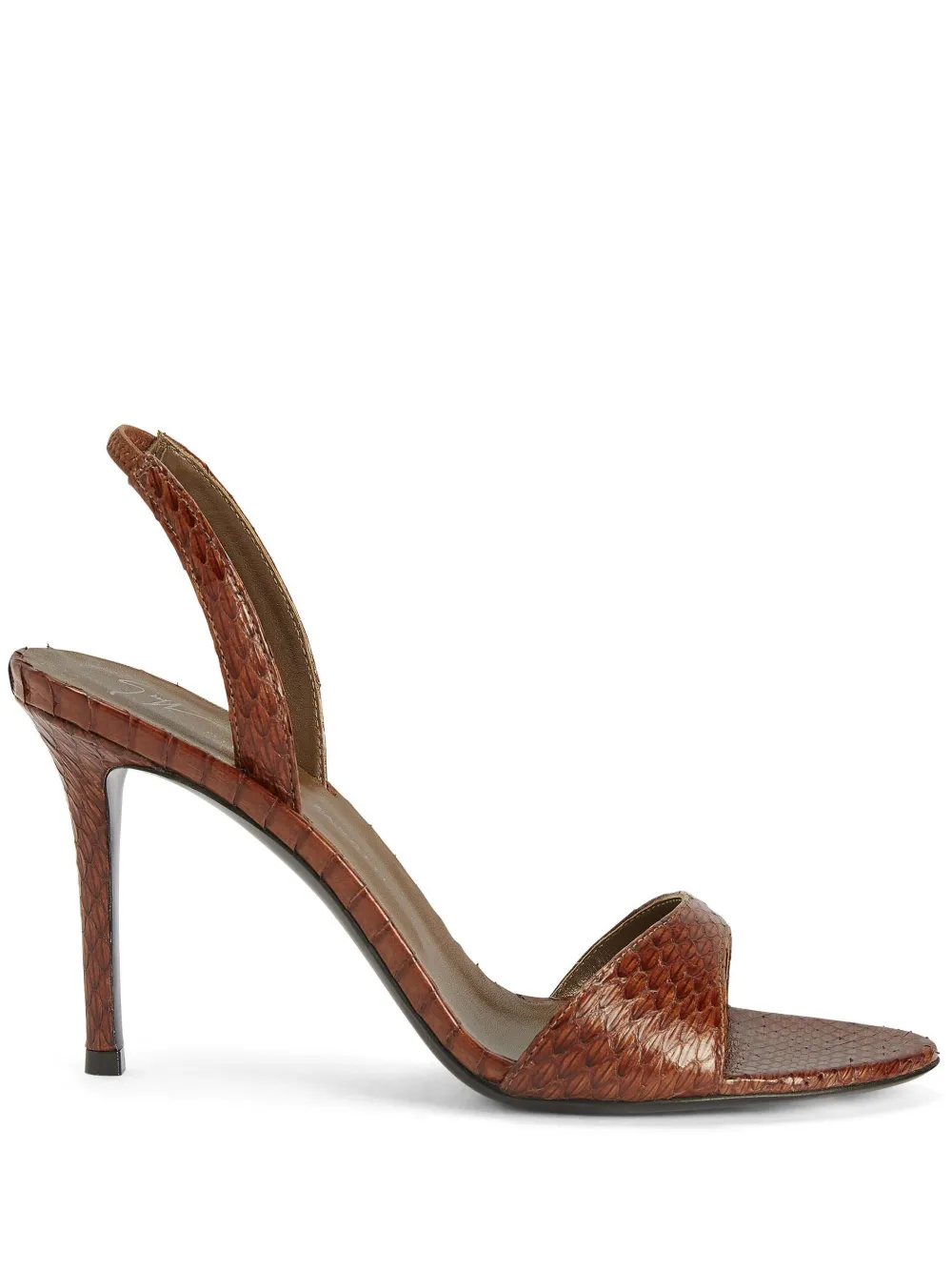 Giuseppe Zanotti 90mm Lilibeth sandalen Bruin