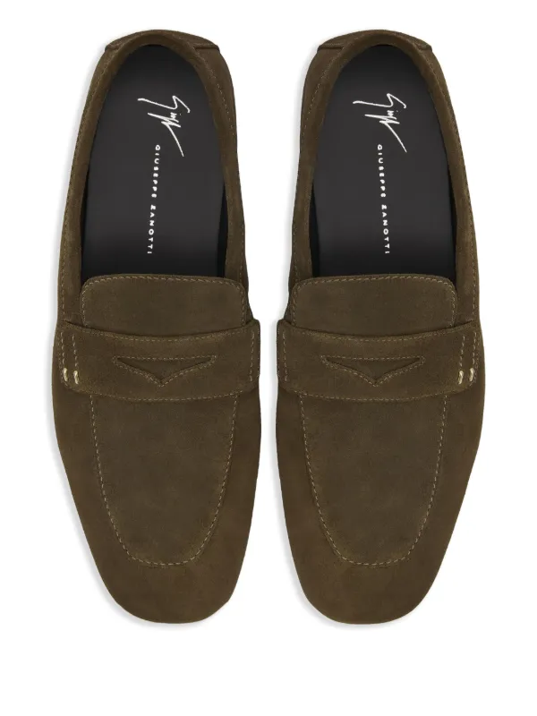 定価11万 2020 GIUSEPPE ZANOTTI スエード ローファー Giuseppe Zanotti Cristophe スエード ローファー | グリーン