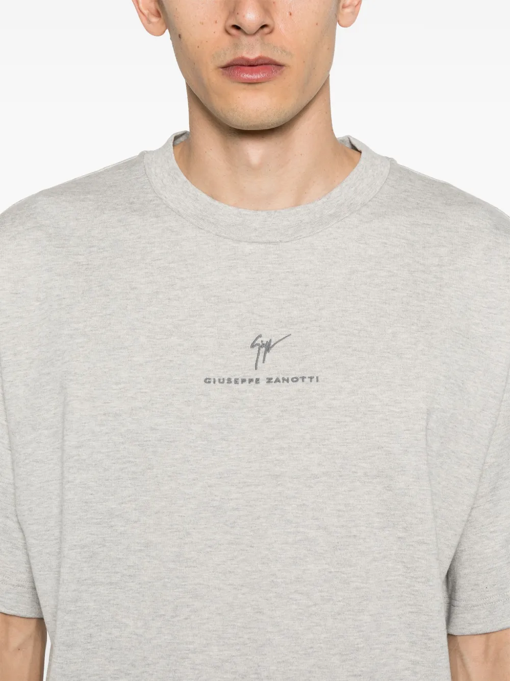 Giuseppe Zanotti T-shirt met logoprint GREY
