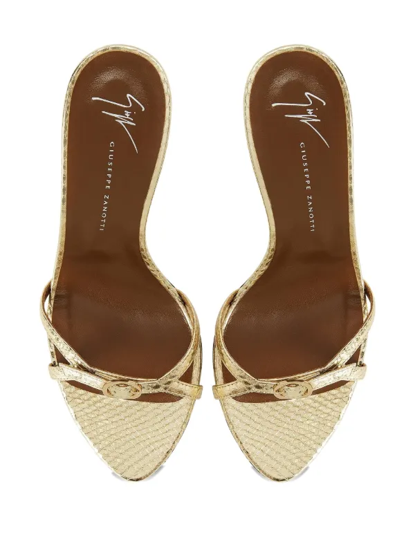 Giuseppe Zanotti 90mm Ophelia Sandals | Gold | FARFETCH