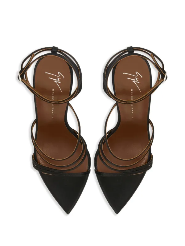 Giuseppe Zanotti 105mm Intriigo Claire Sandals | Black | FARFETCH