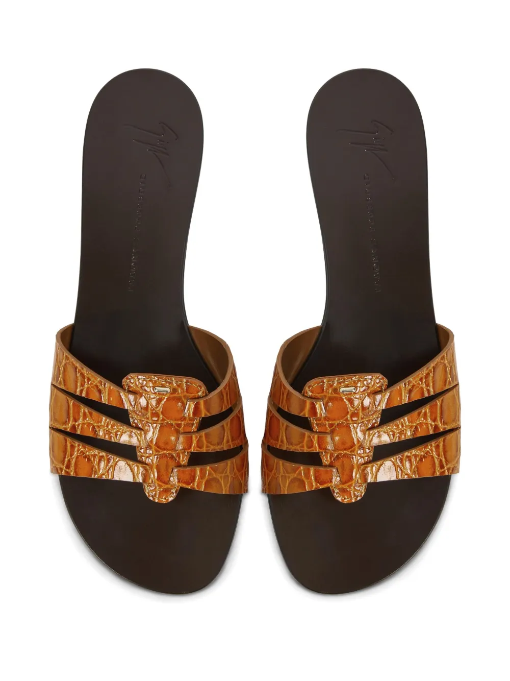 Giuseppe Zanotti Adheline Slides In Braun