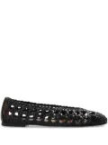 Giuseppe Zanotti interwoven ballerina shoes - BLACK