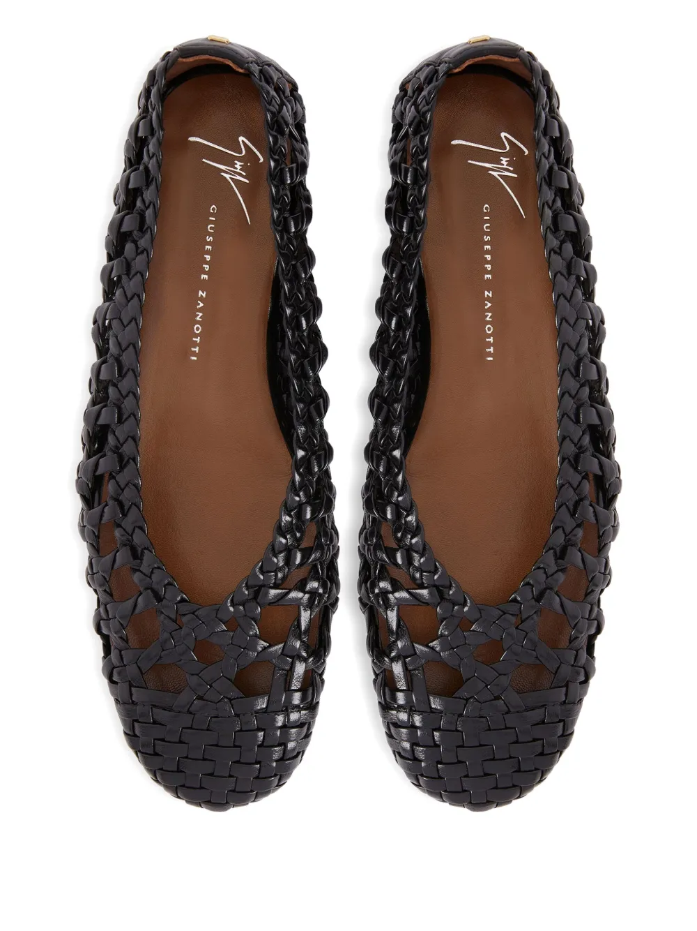 Giuseppe Zanotti Georgia Cage ballerina's Zwart