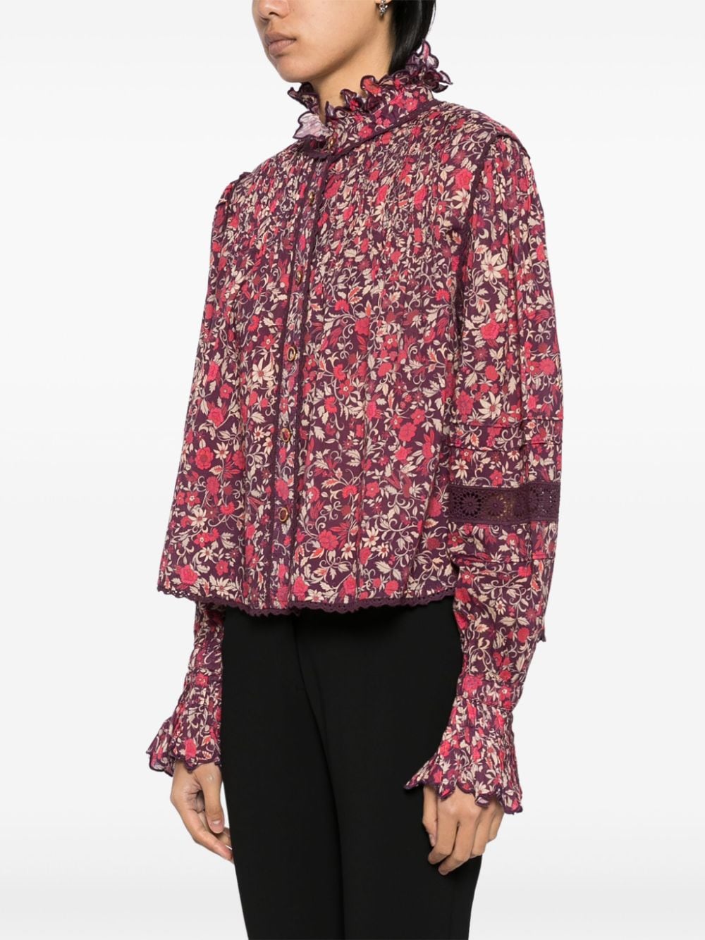 Shop Farm Rio Chelsea Garden Blouse In Purple