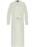 TOM FORD transparent belted trench coat - White