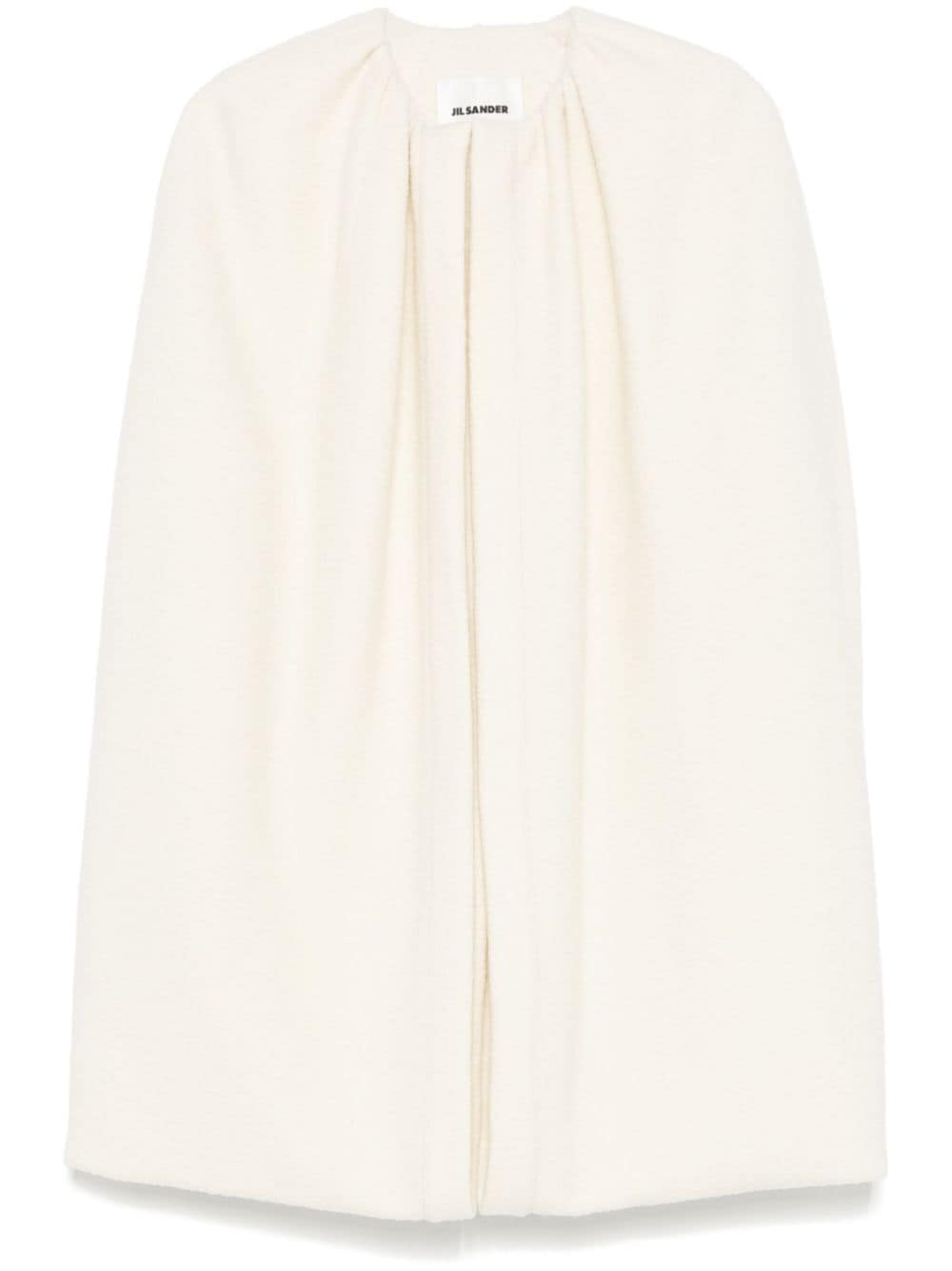 Shop Jil Sander Double-layer Cape In White