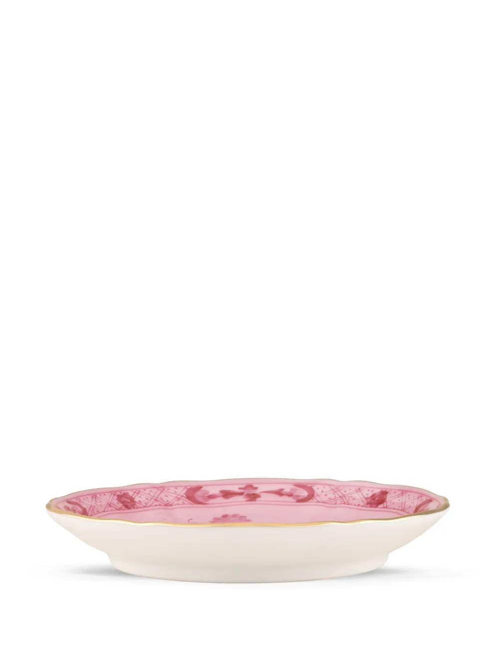 Ginori 1735 Oriente Italiano Antico Doccia Coffee Saucer In Pink