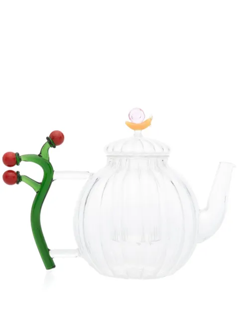 Ichendorf Milano Optic Tomatoes and Snail  teapot (22cm x 19cm)