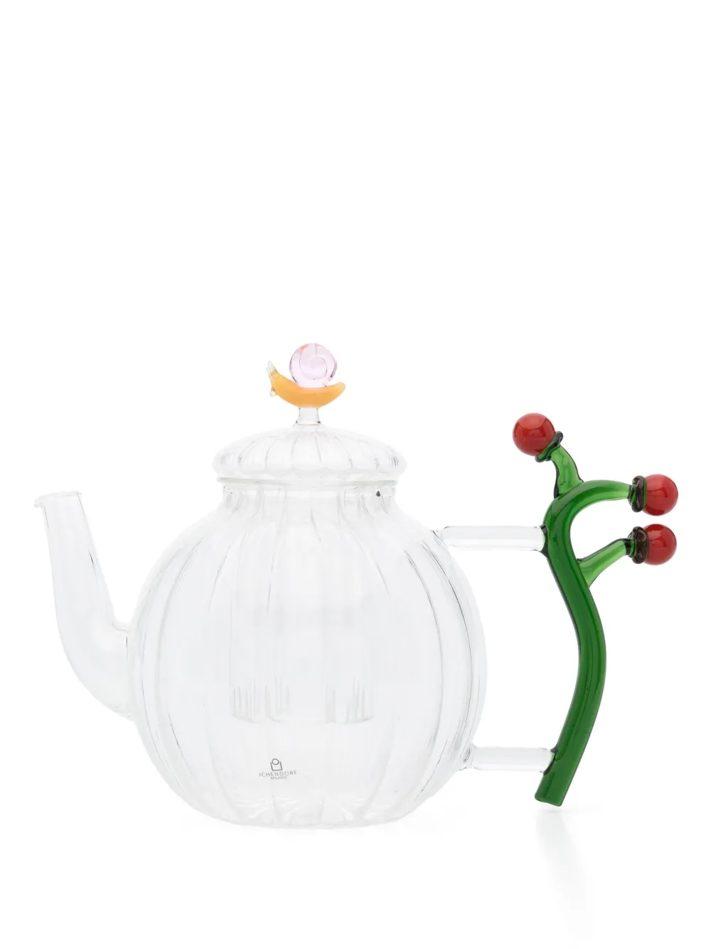 Ichendorf Milano Optic Tomatoes And Snail Teapot (22cm X 19cm) In White
