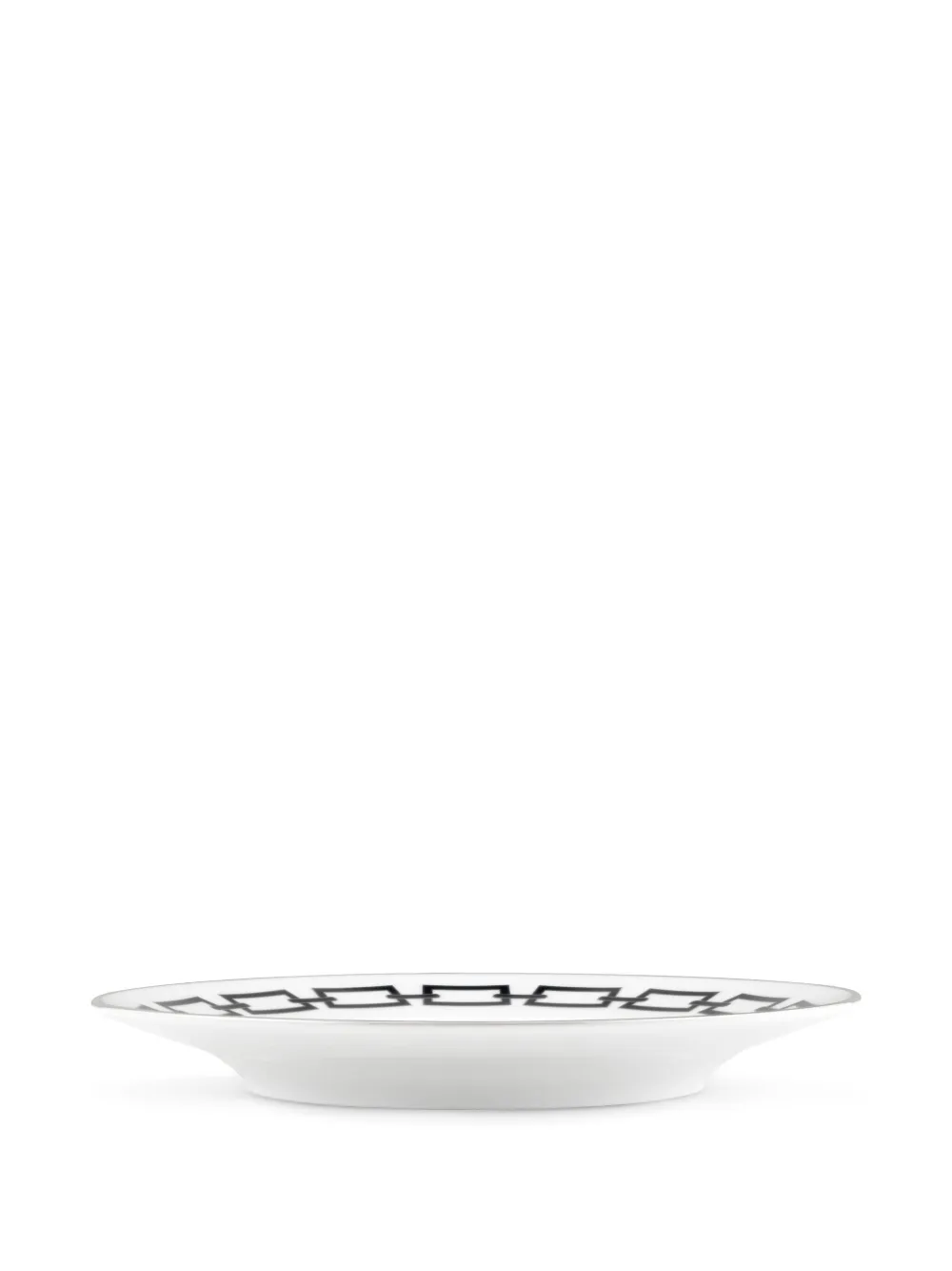 Ginori 1735 Catene Nero Dessert Plate (22cm) In White