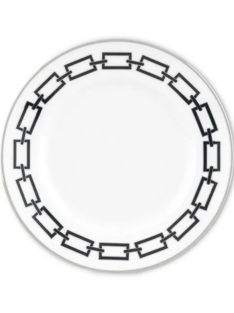 GINORI 1735 Catene Nero dessert plate (22cm)