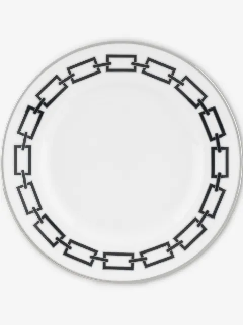 GINORI 1735 Catene Nero dessert plate (22cm)