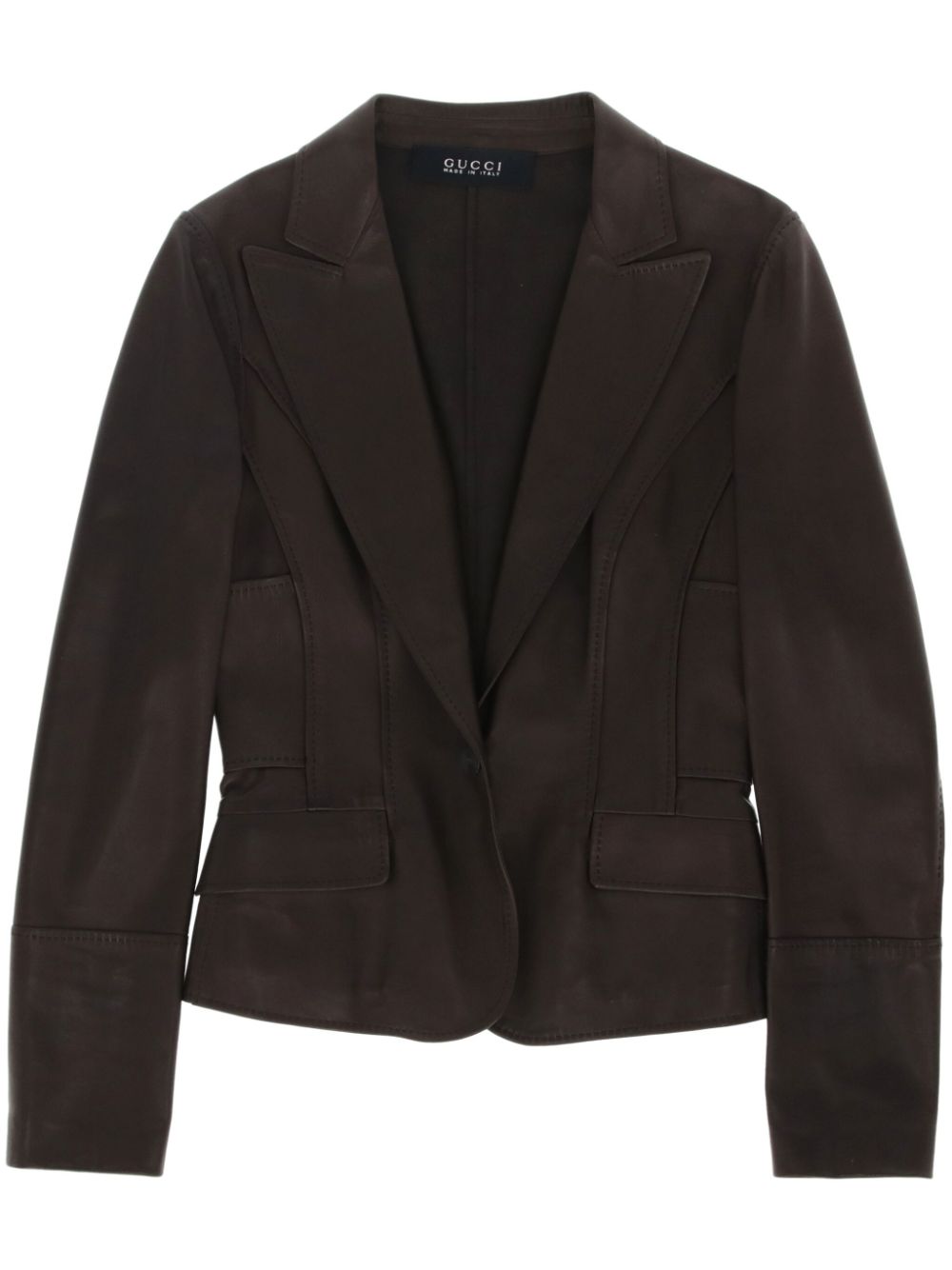 2000s suede blazer