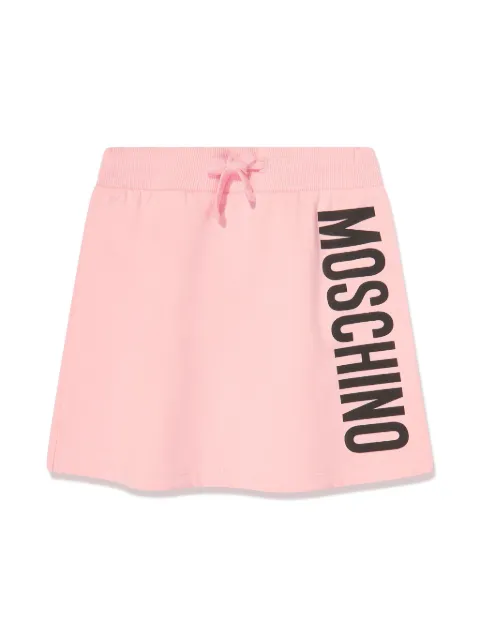 Moschino Kids minijupe à logo imprimé