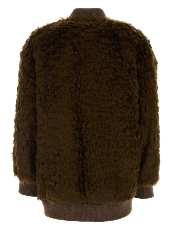 DT★Max Mara★あったかボンバージャケット ブラウン Weekend Max Mara Teddy ボンバージャケット | ブラウン