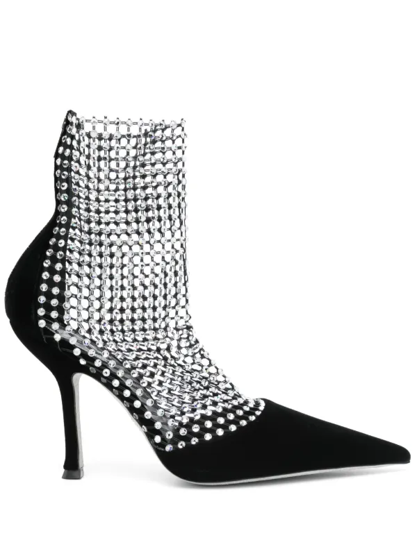パンプス Rene Caovilla C12189105.VL01V065 Pumps Jeweled Juniper Black And Silver Pump 105 | Rene Caovilla®