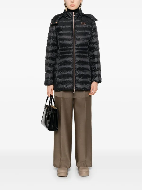 EA7 EMPORIO ARMANI コート Ea7 Emporio Armani パデッドコート | ブラック | FARFETCH JP