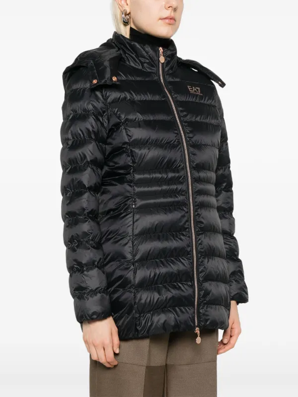 EA7 EMPORIO ARMANI コート Ea7 Emporio Armani パデッドコート | ブラック | FARFETCH JP