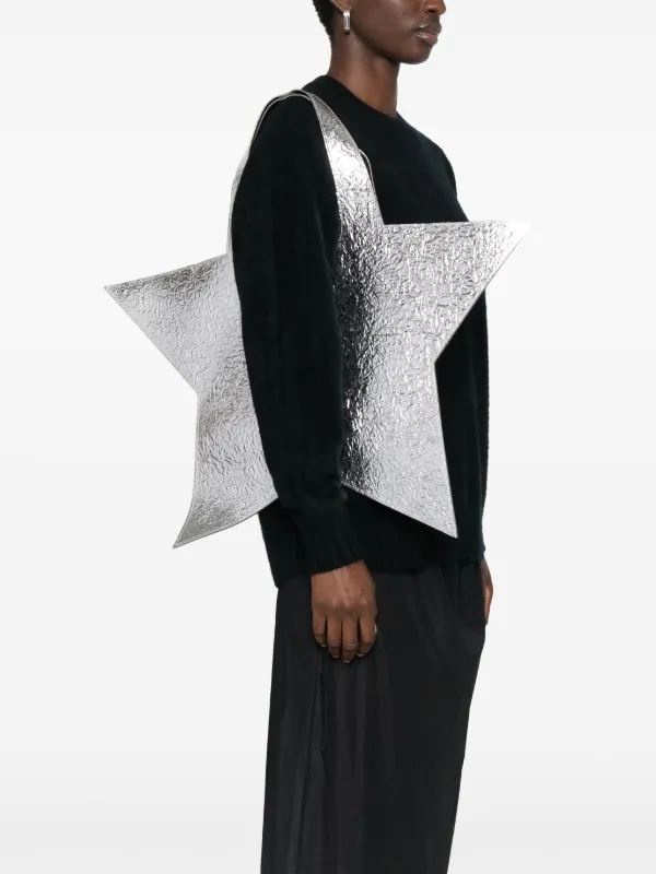 トートバッグ Coperni Mini Star Mirrored Silver Tote Bag Coperni Mirrored Mini Star Tote Bag | Shopbop