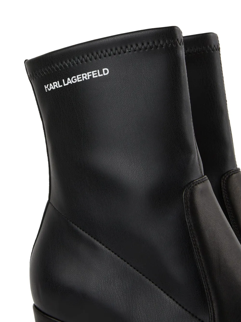 Karl Lagerfeld Jeans 110 mm Daphne enkellaarzen Zwart