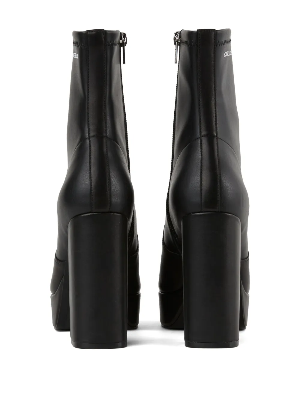 Karl Lagerfeld Jeans 110 mm Daphne enkellaarzen Zwart
