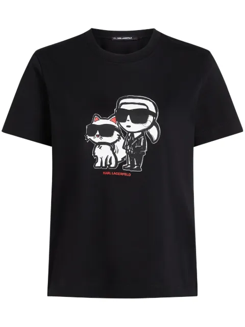Karl Lagerfeld Ikon Karl & Choupette T-shirt