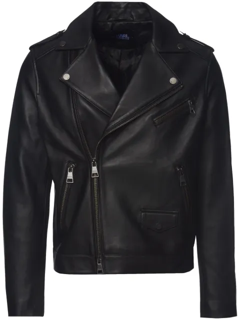 Karl Lagerfeld leather biker jacket