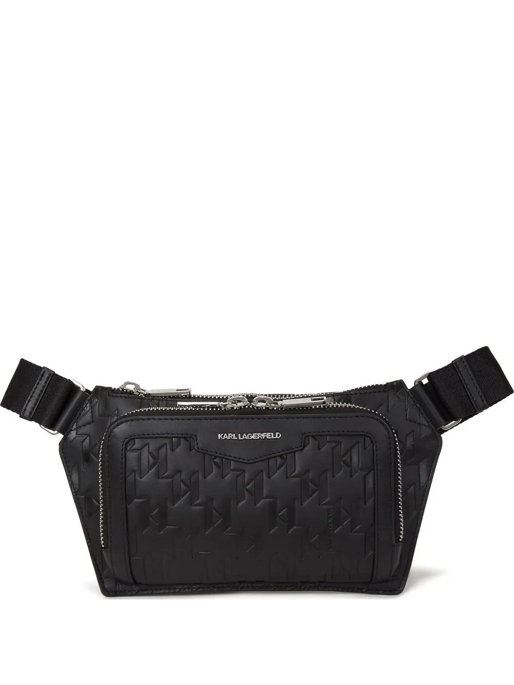 Karl Lagerfeld K Loom leren heuptas Zwart