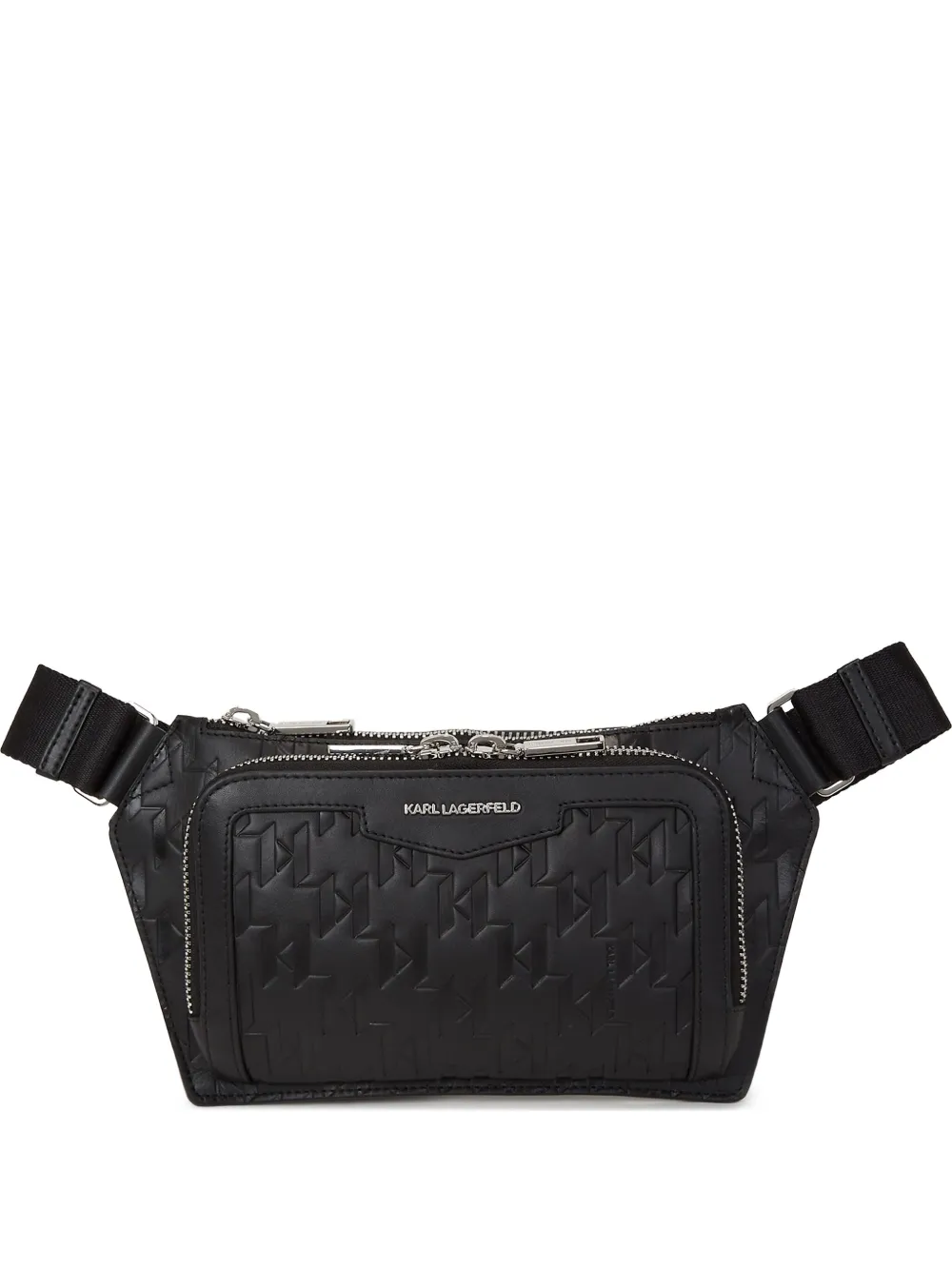 Karl Lagerfeld K Loom leren heuptas Zwart