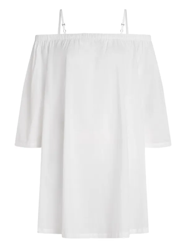 Karl Lagerfeld Karl DNA off-shoulder Sheer Beach Dress | White | FARFETCH Karl Lagerfeld Karl DNA off-shoulder Sheer Beach Dress | White | FARFETCH