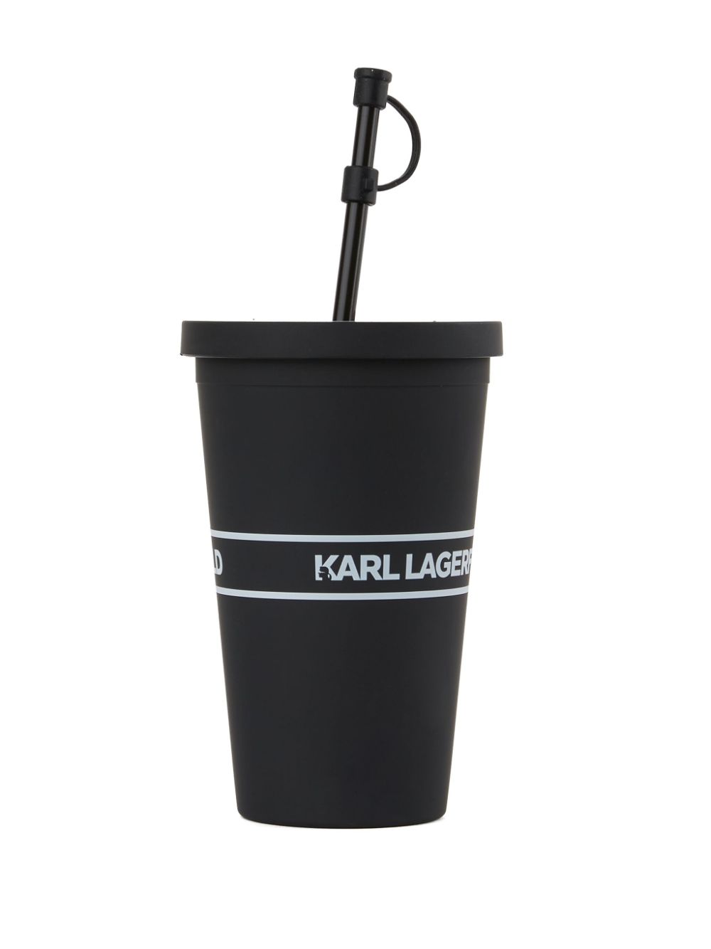 Karl Lagerfeld logo-print to-go cup - Zwart