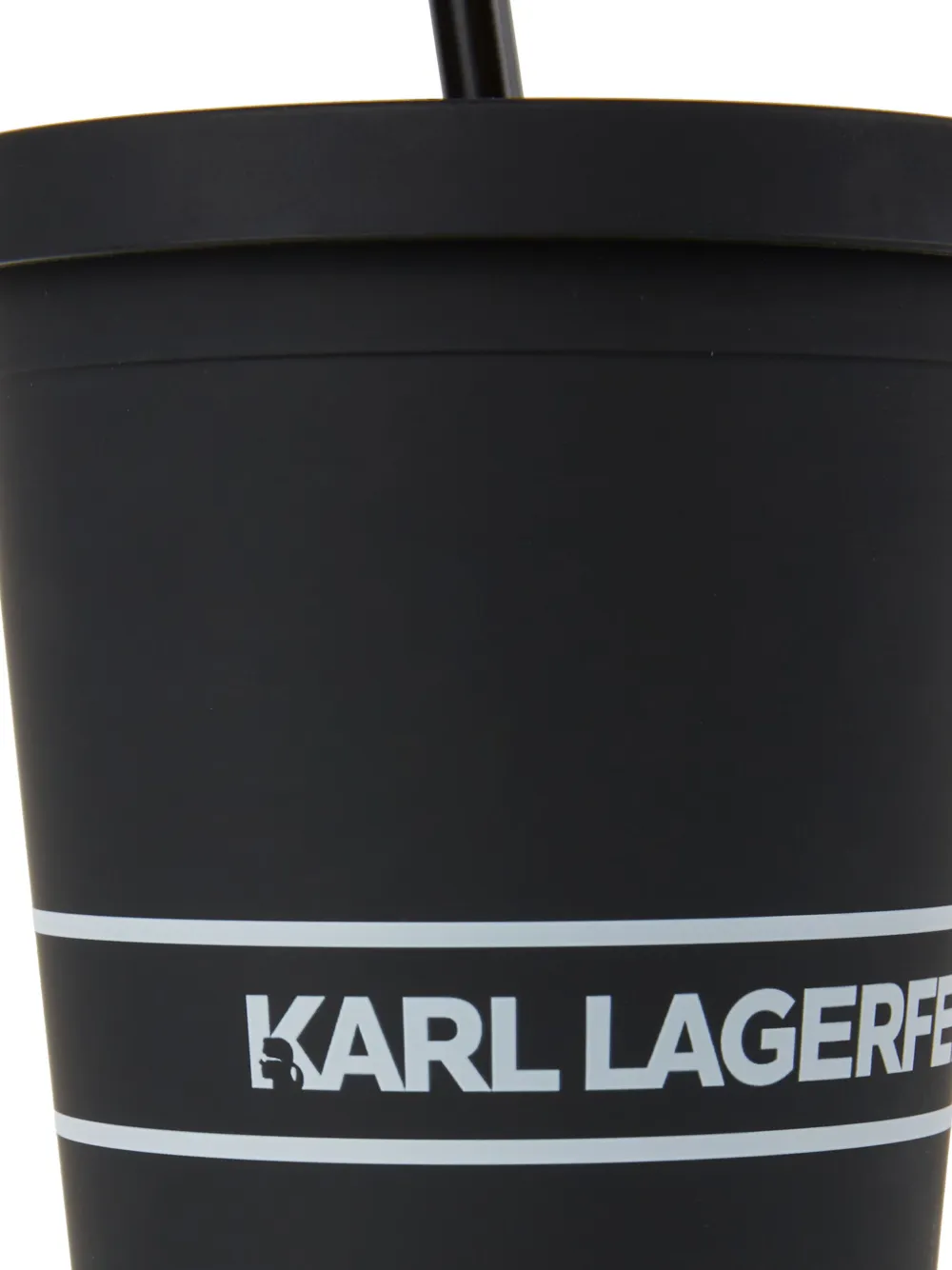 Karl Lagerfeld Logo-print To-go Cup In Black