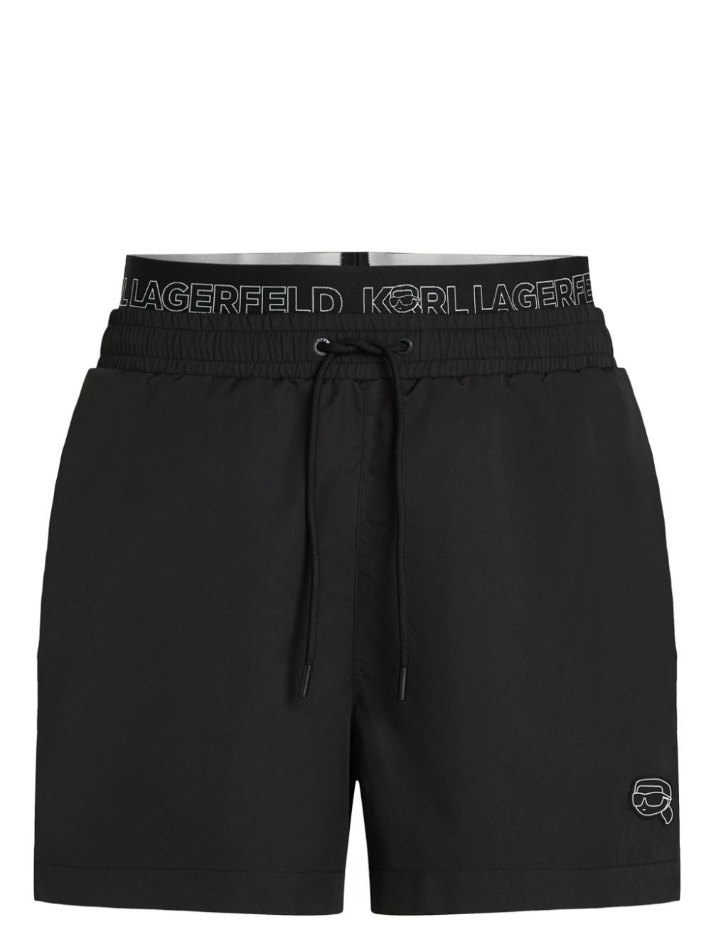 Karl Lagerfeld Ikon swim shorts – Black