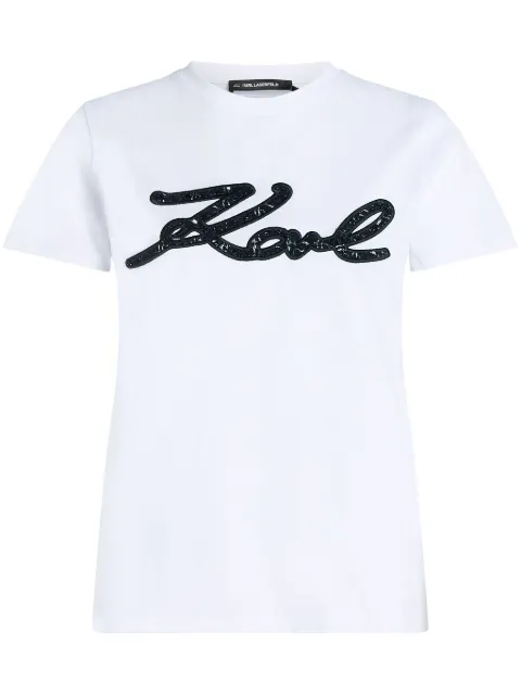 Karl Lagerfeld logo-embellished T-shirt 