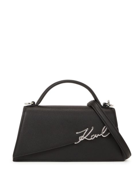 Karl Lagerfeld Signature Slim leather tote bag WOMEN