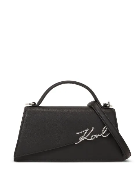 Karl Lagerfeld Signature Slim leather tote bag