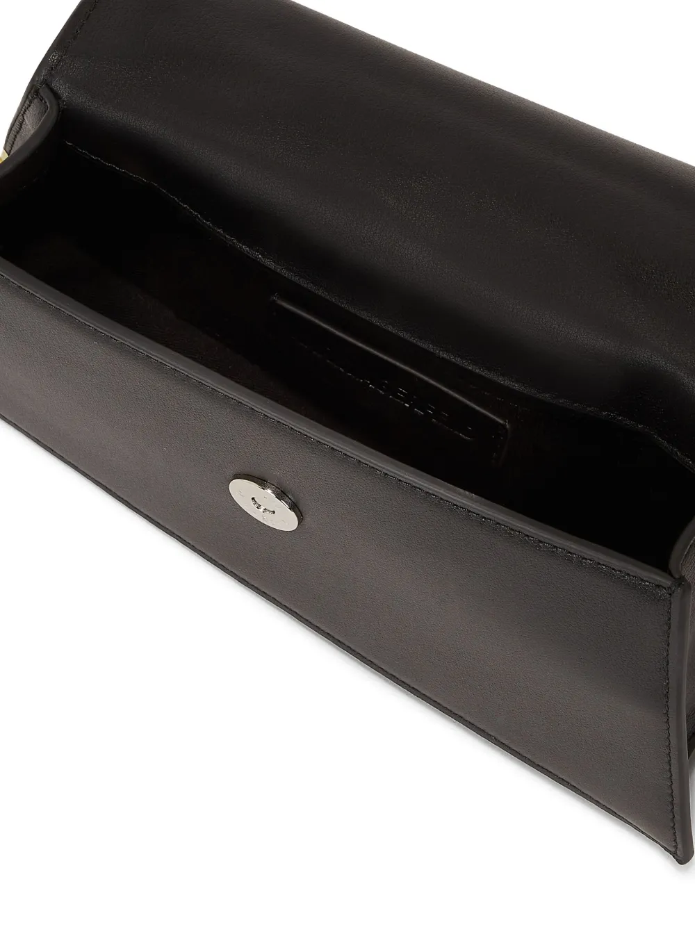 Karl Lagerfeld Signature Slim leren shopper Zwart