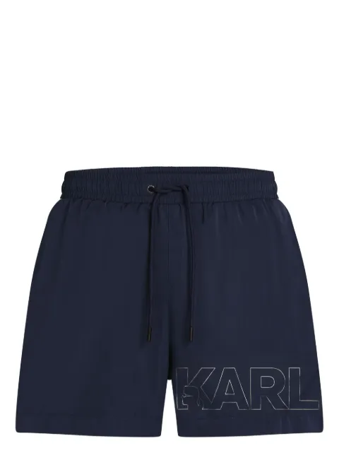 Karl Lagerfeld logo swim shorts