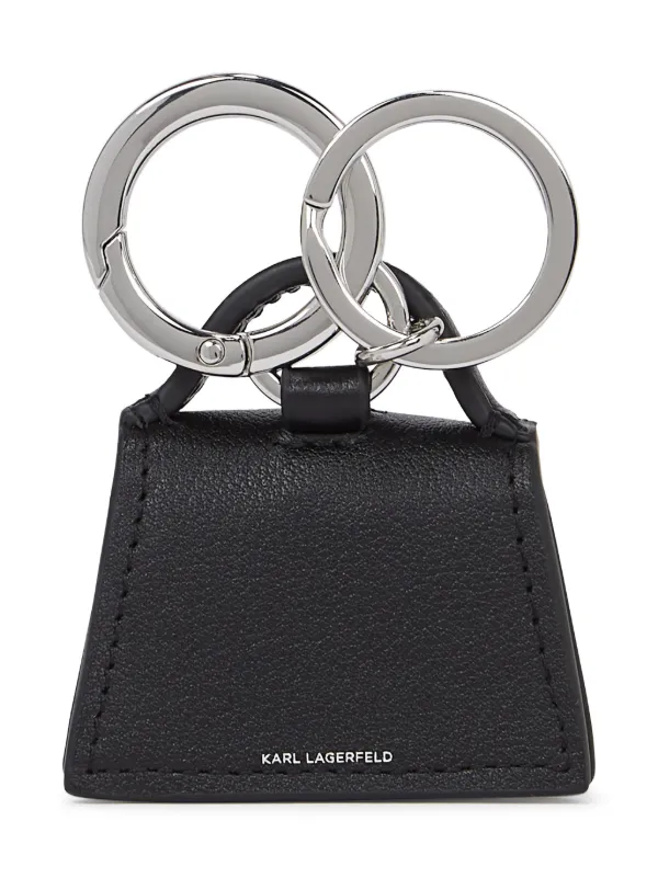 Karl Lagerfeld K Signature Bag keychain women Leather One Size Black