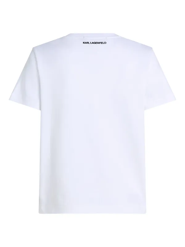 Karl Lagerfeld Ikon T-shirt | White | FARFETCH