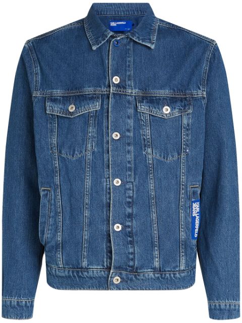 Karl Lagerfeld Jeans logo-patch denim jacket