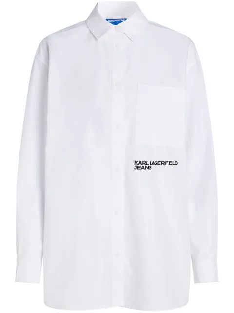 Karl Lagerfeld Jeans camisa con logo estampado