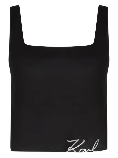 Karl Lagerfeld K/signature cropped top