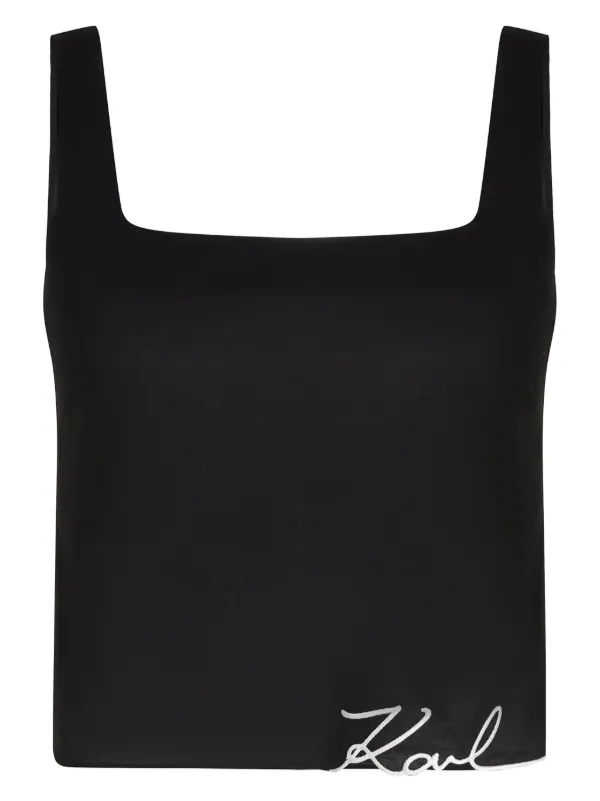 KARL LAGERFELD カールラガーフェルド　タンクトップ　ブラック　38 26156781_56455507_600.jpg