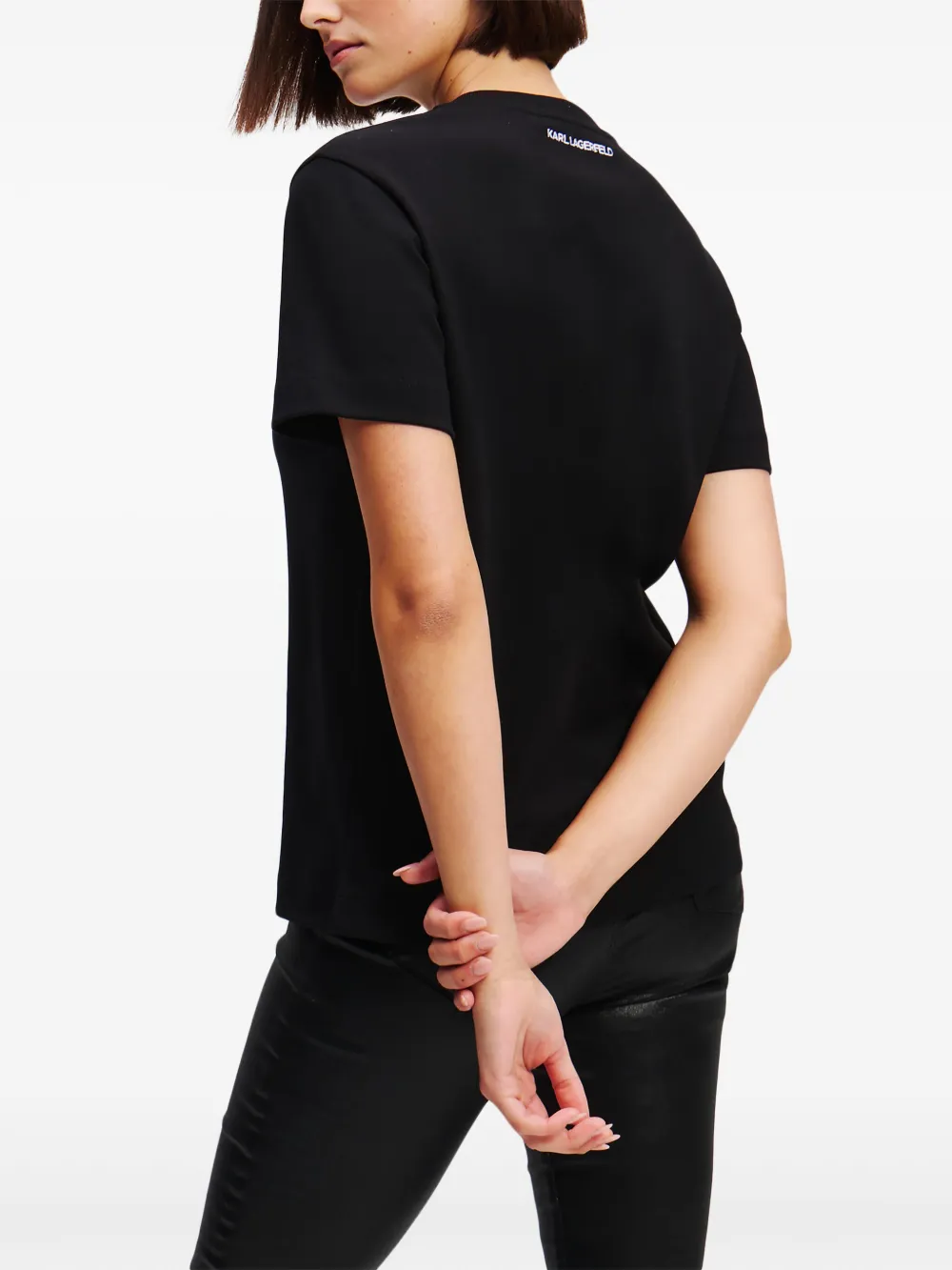 Shop Karl Lagerfeld Lunar New Year T-shirt In Black