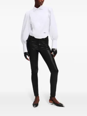売れ筋商品|||カールラガーフェルド カットソー トップス レディース Plus Size Bon Voyage Graphic Top Black Karl Lagerfeld Tops for Women - Shop on FARFETCH
