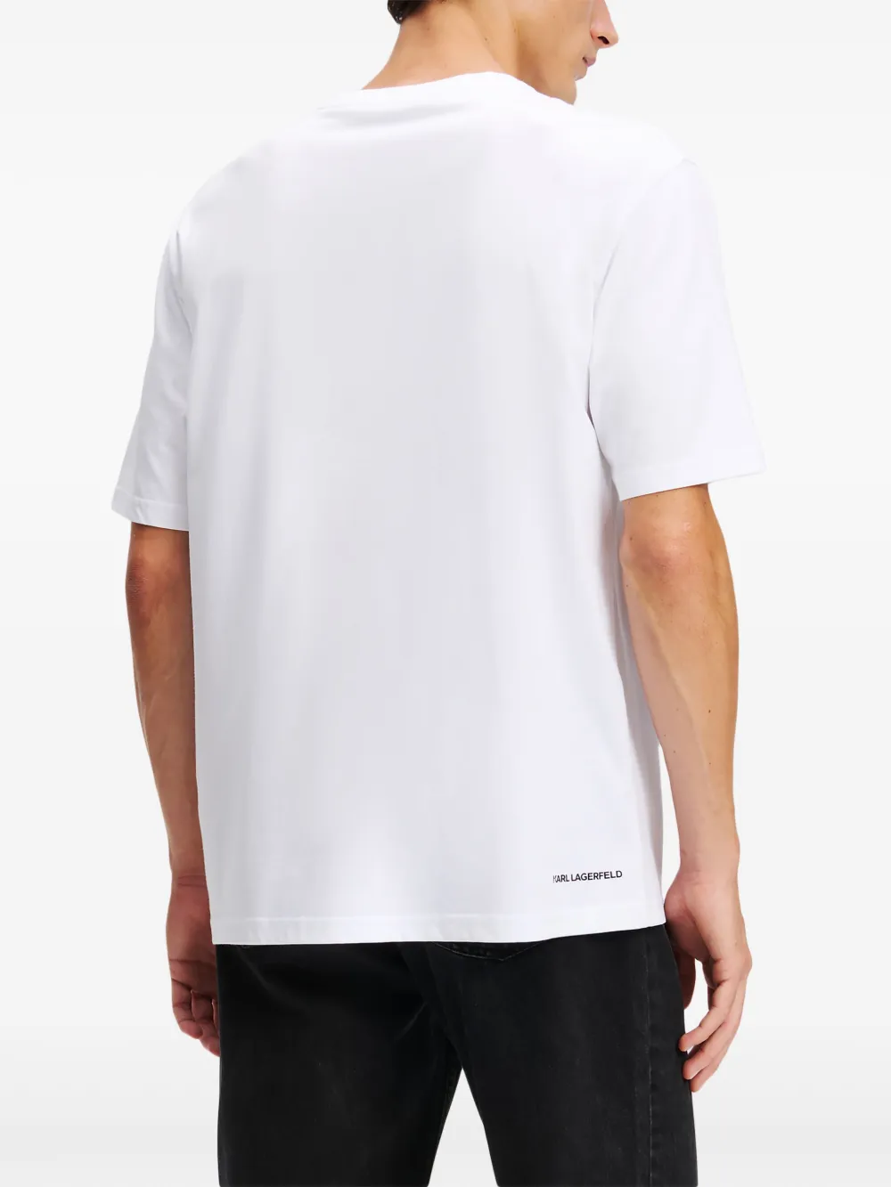 Karl Lagerfeld T-shirt met Ikon-patch Wit