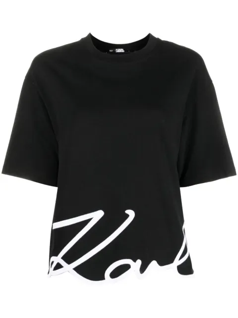 Karl Lagerfeld Signature Hem T-shirt