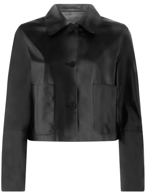 Veste de moto en cuir - Karl Lagerfeld - Modalova